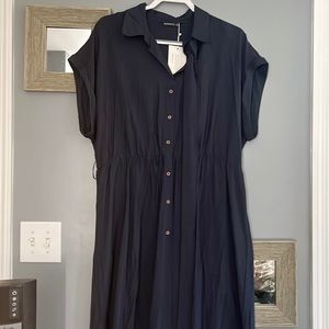 Bloomchic brand new with tags navy blue belted dress